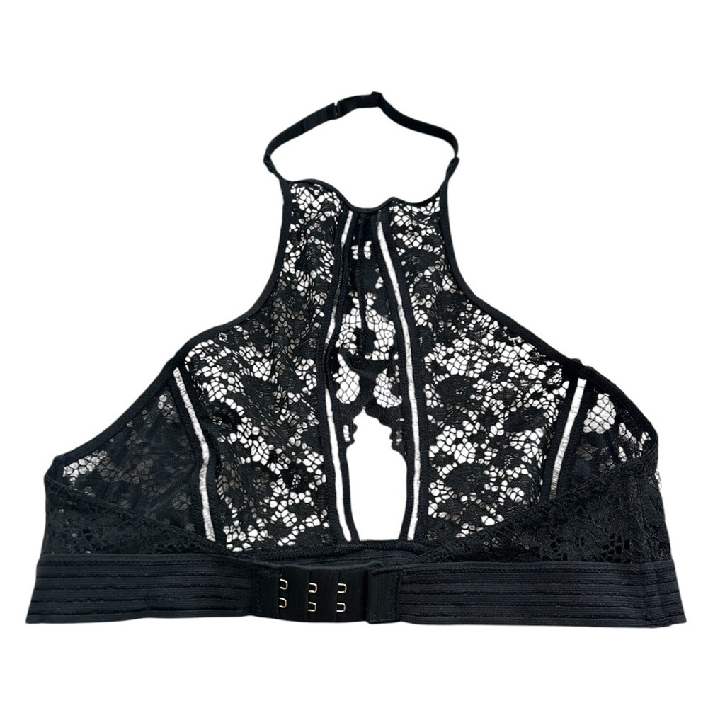 Victorias Secret Very Sexy Bralette Black Lace Halter, Size S - Picture 2 of 5